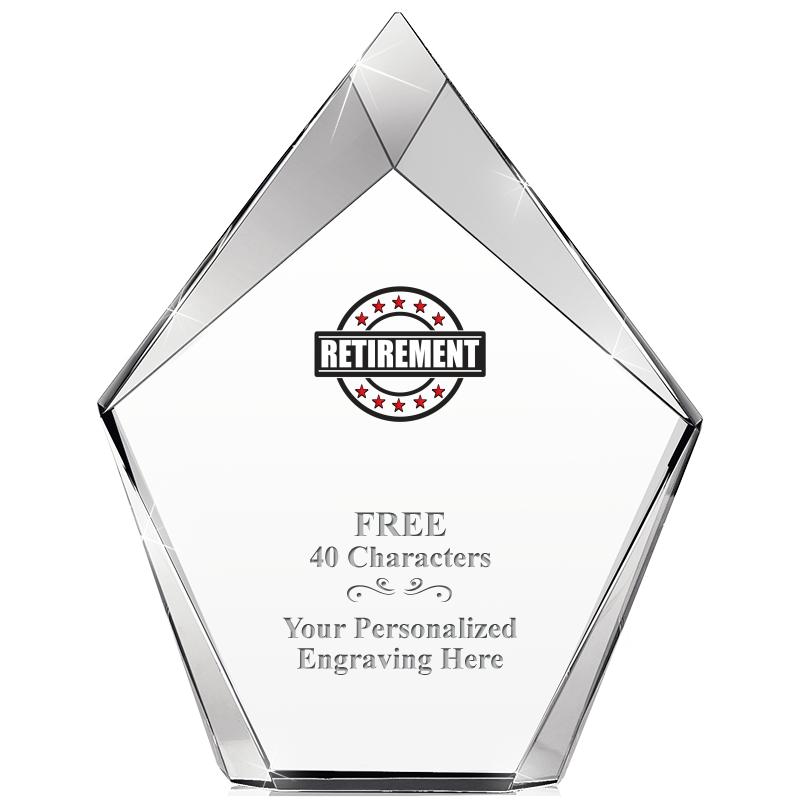 8" VERTEX PRISM CRYSTAL