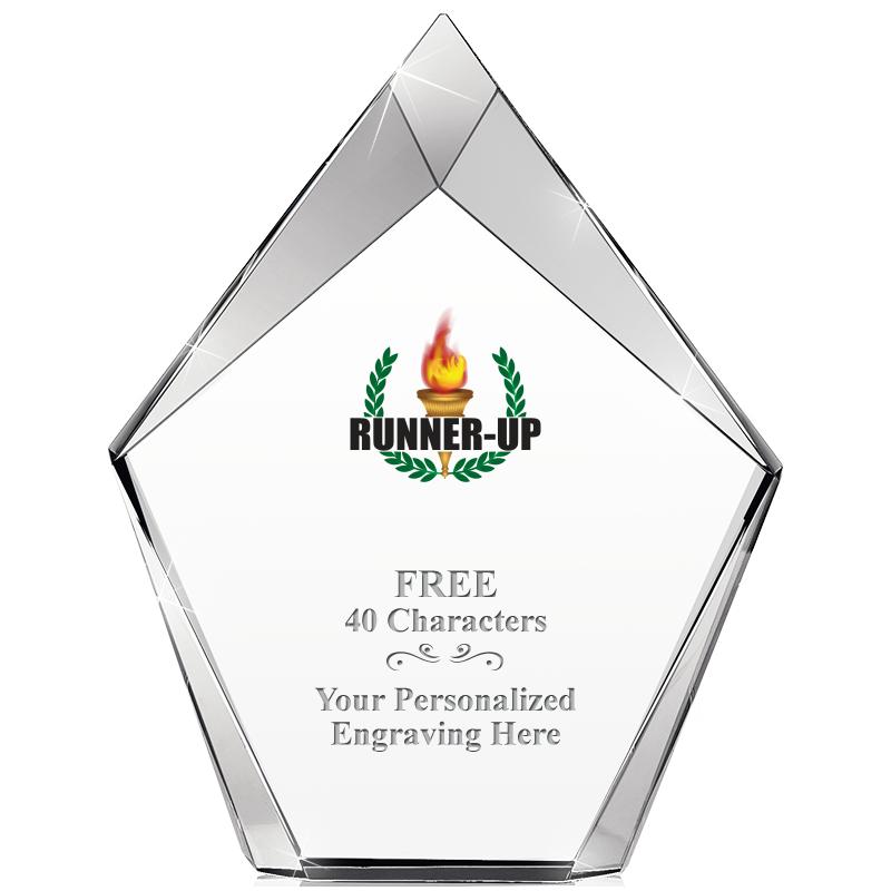 8" VERTEX PRISM CRYSTAL