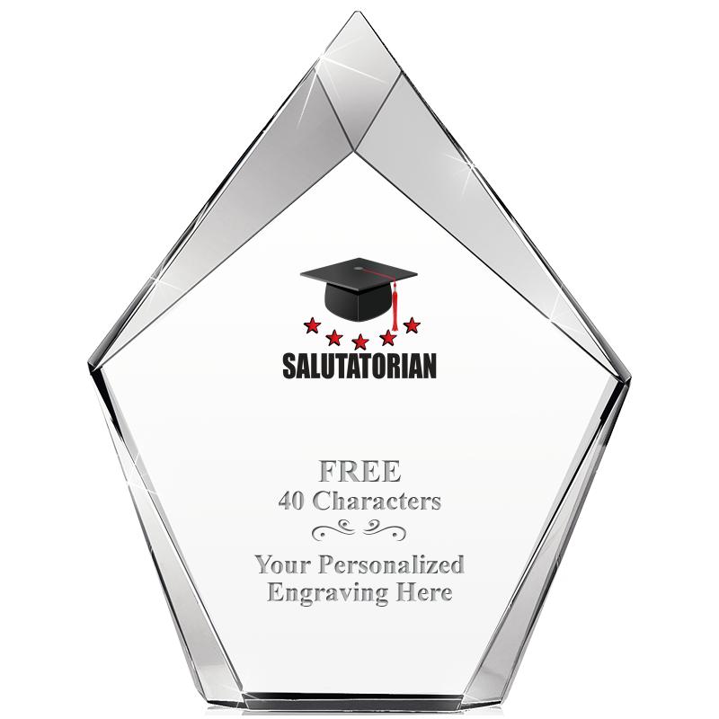 8" VERTEX PRISM CRYSTAL