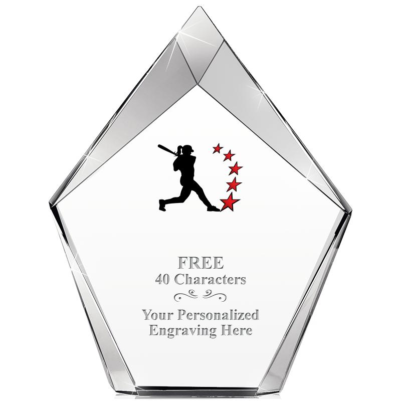 8" VERTEX PRISM CRYSTAL