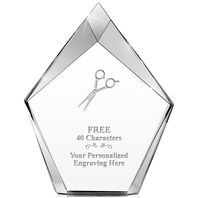 8" VERTEX PRISM CRYSTAL