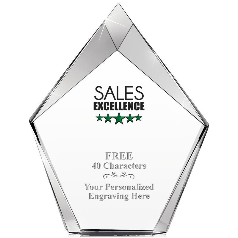 8" VERTEX PRISM CRYSTAL
