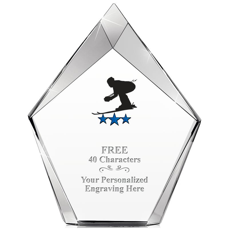 8" VERTEX PRISM CRYSTAL