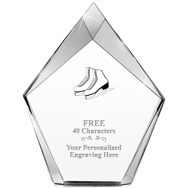 8" VERTEX PRISM CRYSTAL