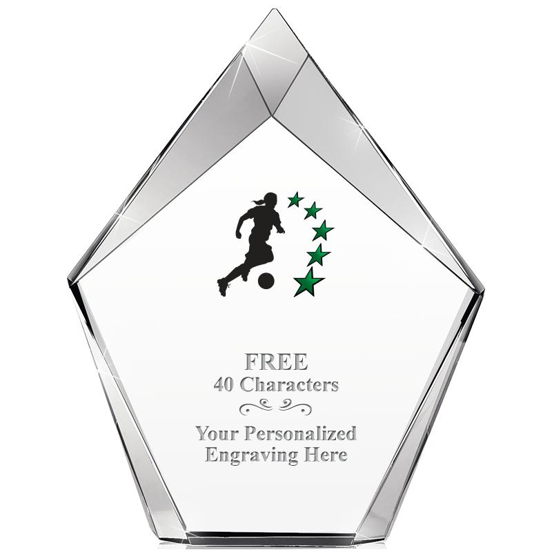 8" VERTEX PRISM CRYSTAL