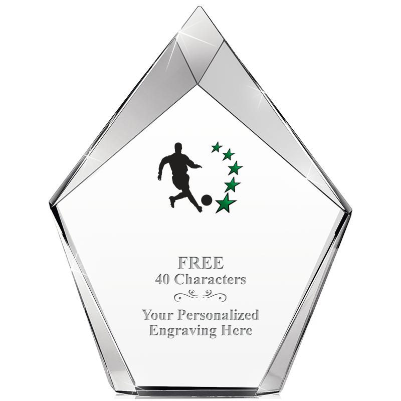 8" VERTEX PRISM CRYSTAL