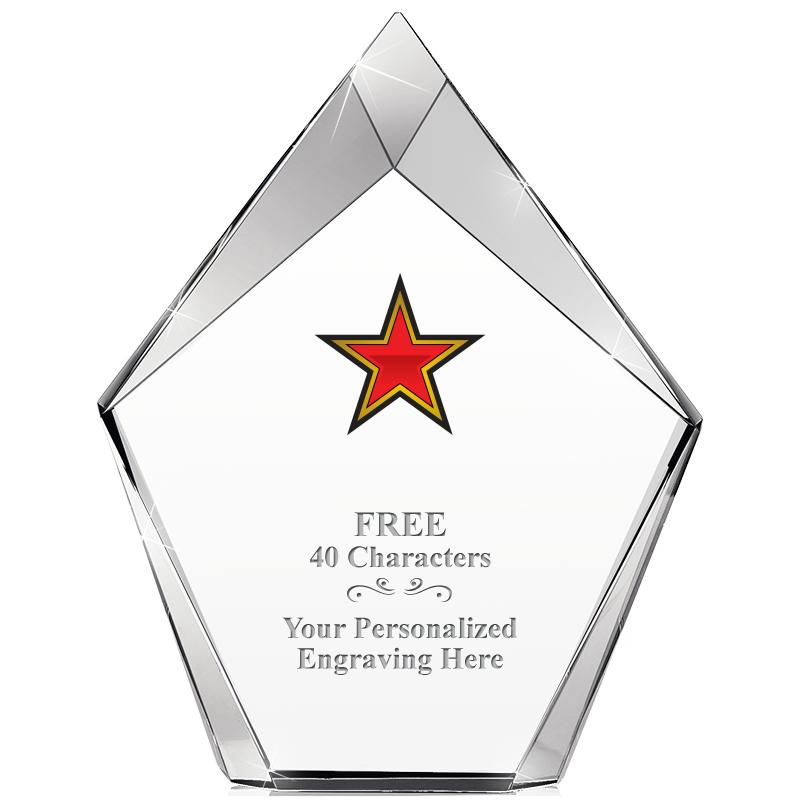 8" VERTEX PRISM CRYSTAL