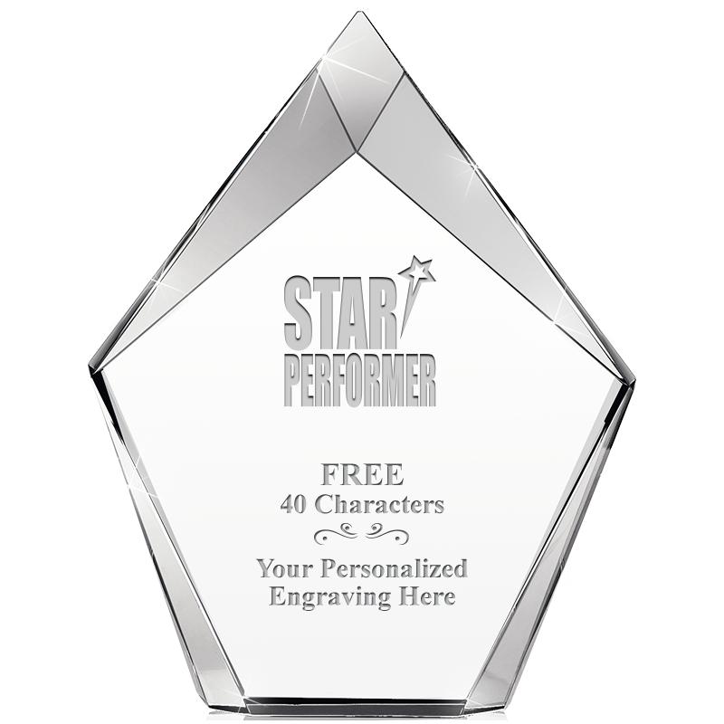 8" VERTEX PRISM CRYSTAL