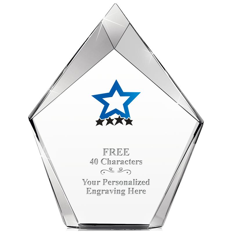 8" VERTEX PRISM CRYSTAL