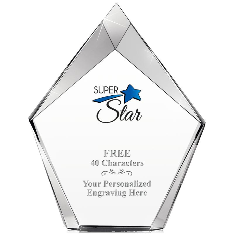 8" VERTEX PRISM CRYSTAL