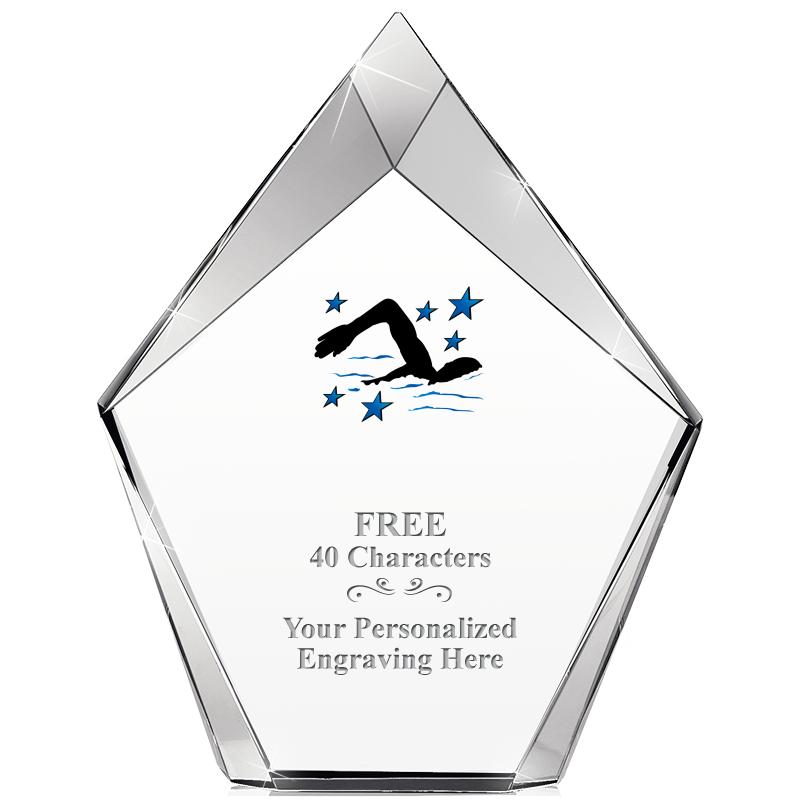 8" VERTEX PRISM CRYSTAL