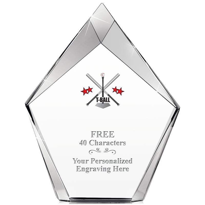 8" VERTEX PRISM CRYSTAL