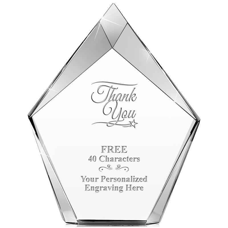 8" VERTEX PRISM CRYSTAL