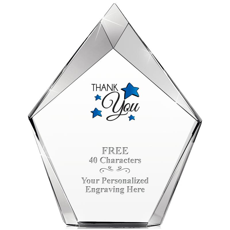 8" VERTEX PRISM CRYSTAL