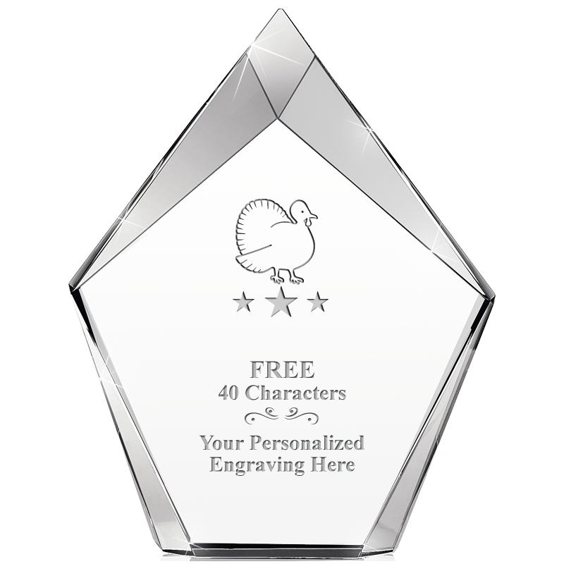 8" VERTEX PRISM CRYSTAL