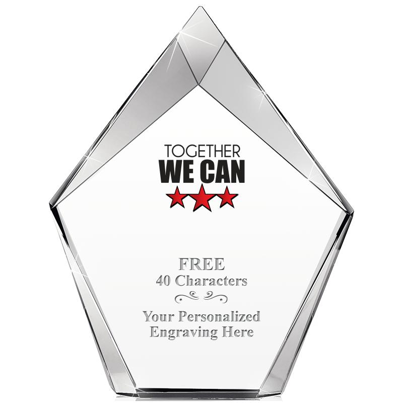 8" VERTEX PRISM CRYSTAL