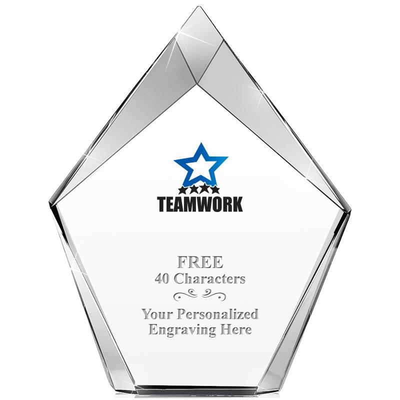 8" VERTEX PRISM CRYSTAL