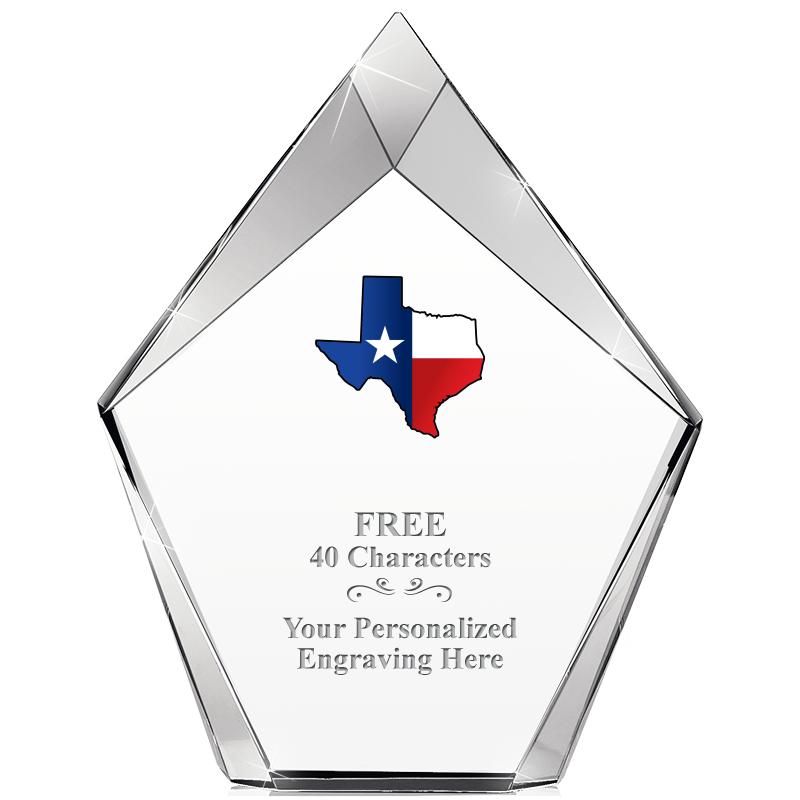 8" VERTEX PRISM CRYSTAL