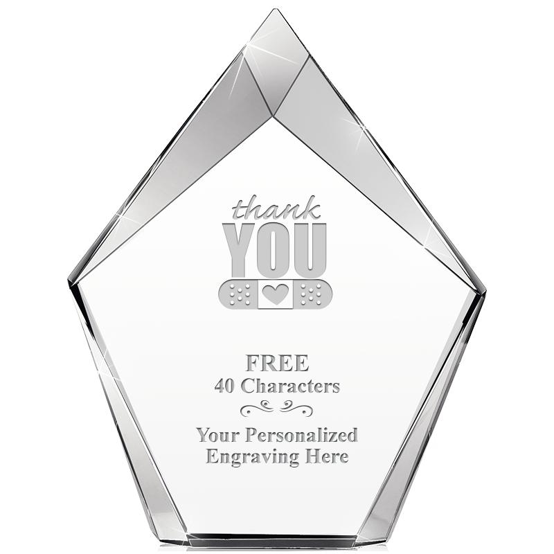 8" VERTEX PRISM CRYSTAL