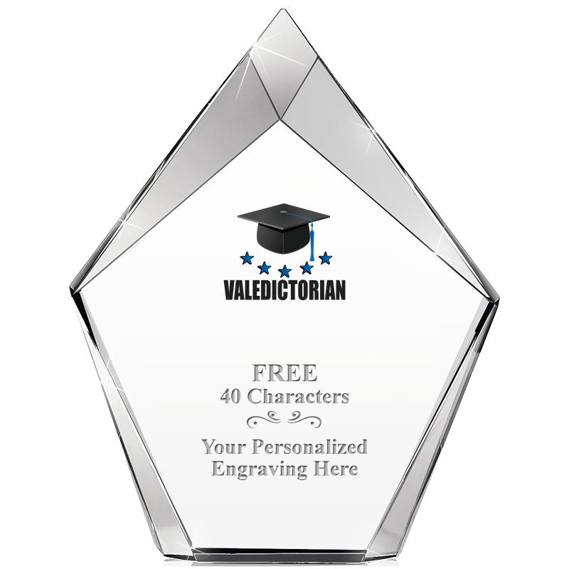 8" VERTEX PRISM CRYSTAL