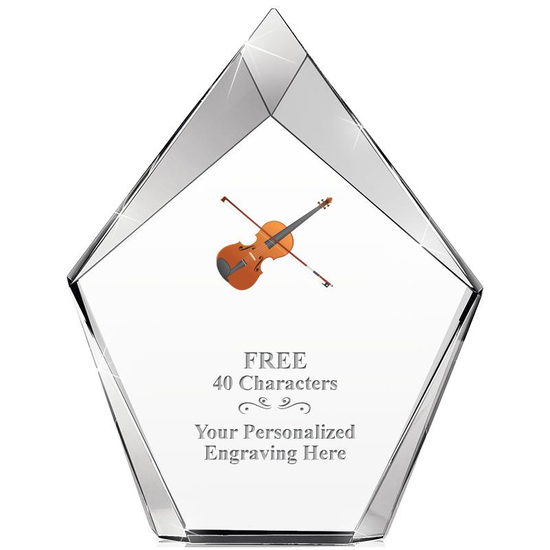 8" VERTEX PRISM CRYSTAL