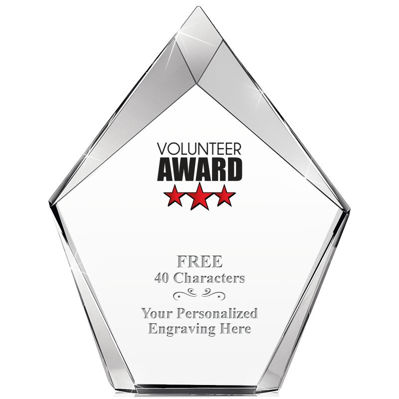 8" VERTEX PRISM CRYSTAL