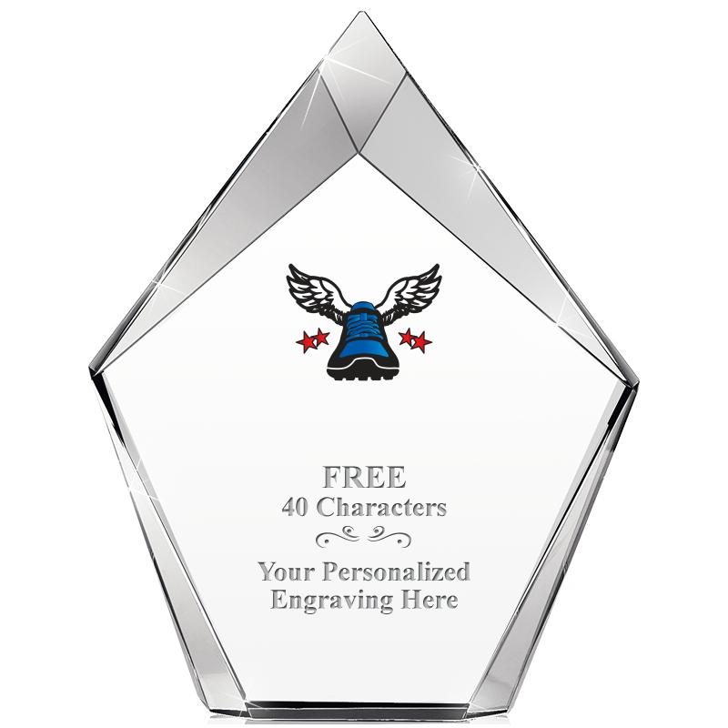 8" VERTEX PRISM CRYSTAL