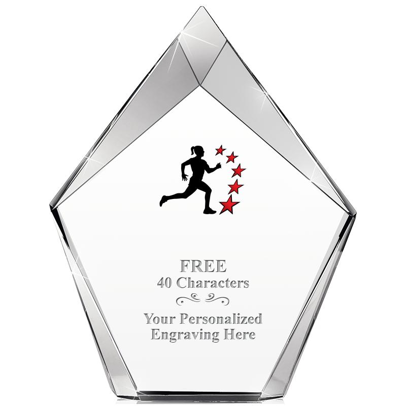 8" VERTEX PRISM CRYSTAL