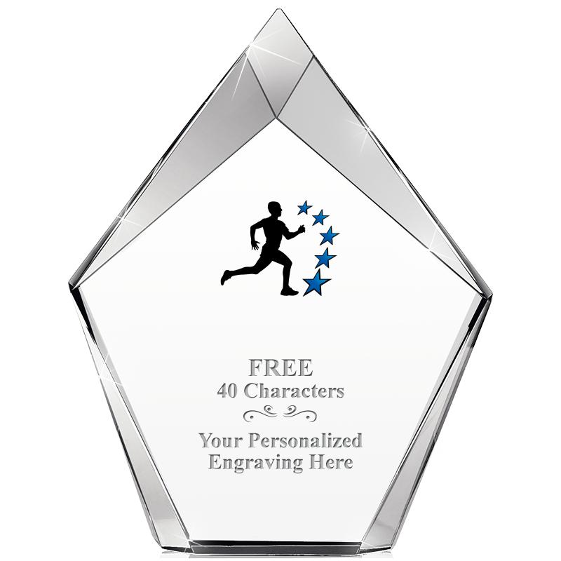 8" VERTEX PRISM CRYSTAL