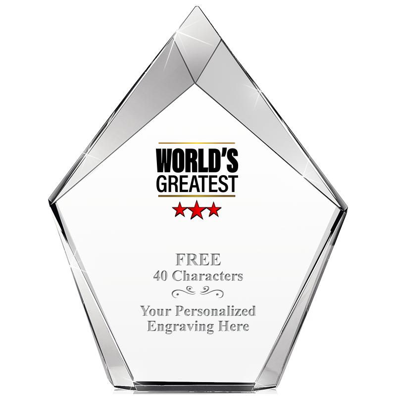 8" VERTEX PRISM CRYSTAL