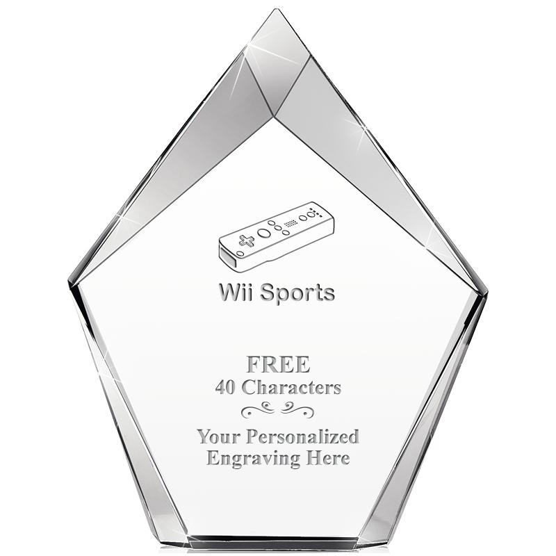 8" VERTEX PRISM CRYSTAL