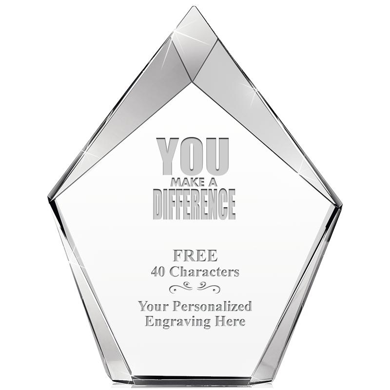 8" VERTEX PRISM CRYSTAL