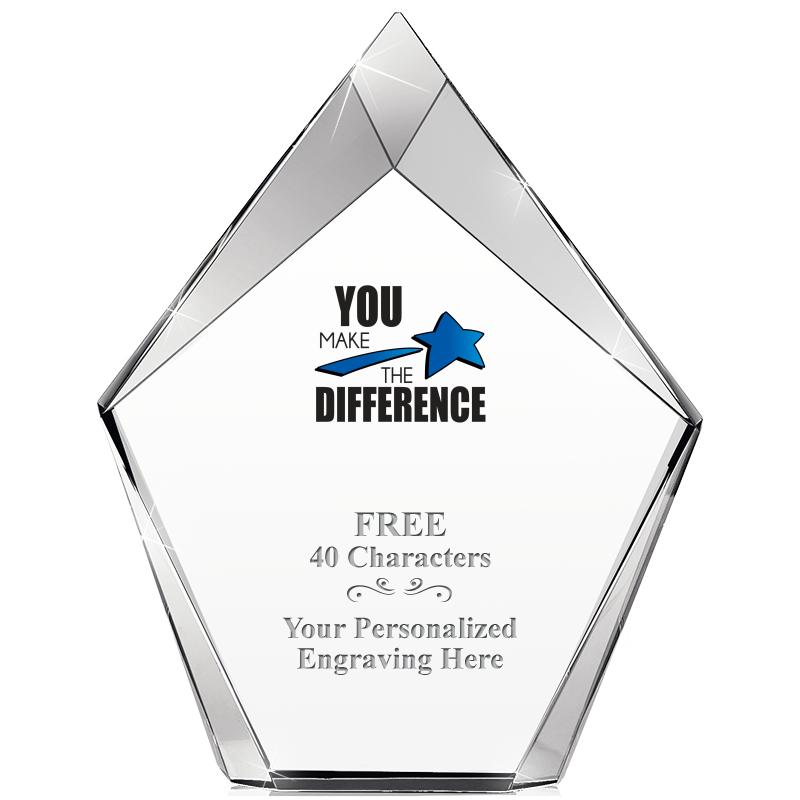 8" VERTEX PRISM CRYSTAL