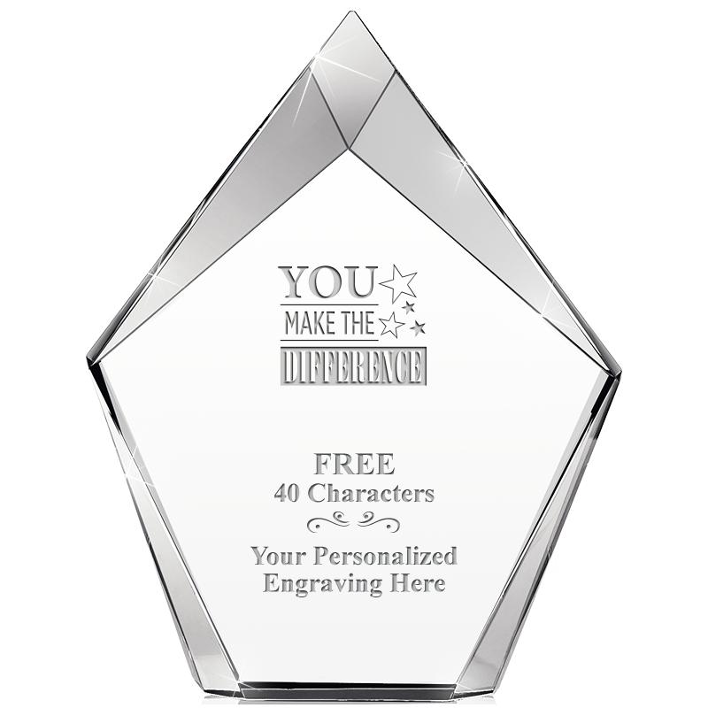 8" VERTEX PRISM CRYSTAL