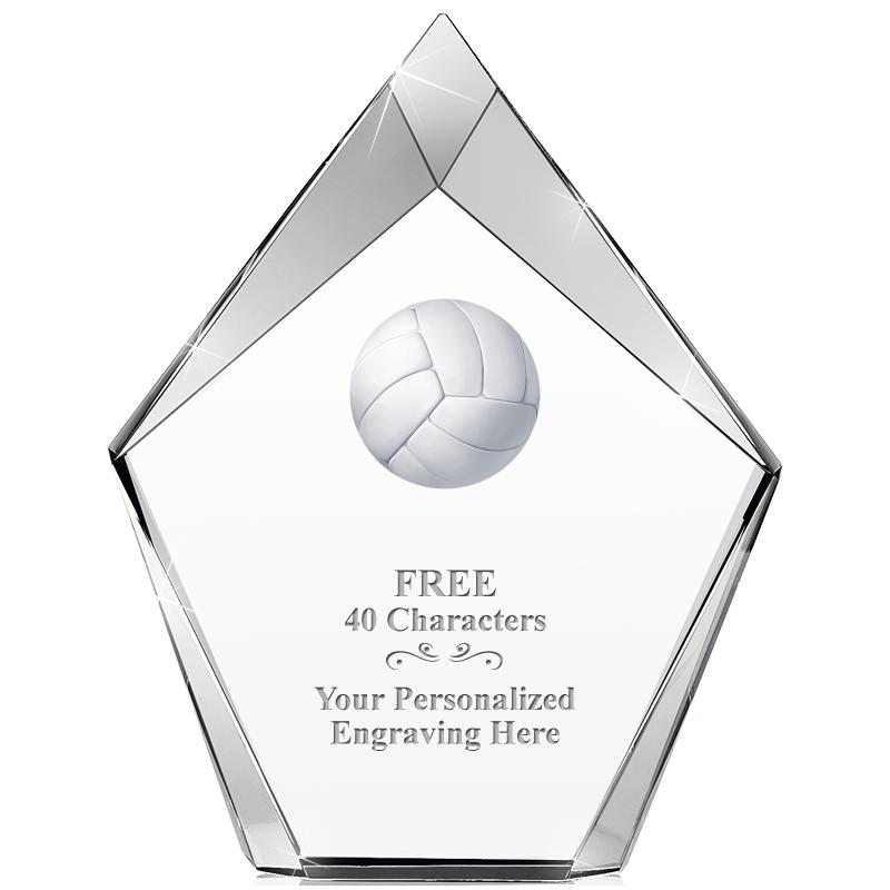 8" VERTEX PRISM CRYSTAL