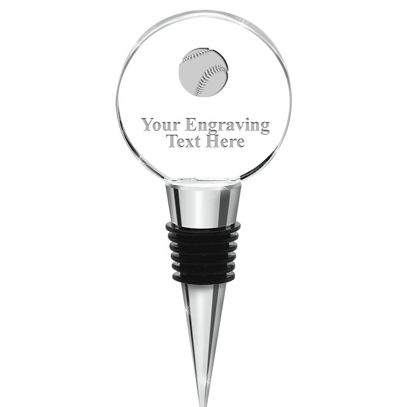 4.5"CIRCLE CRYSTAL WINE STOPPR