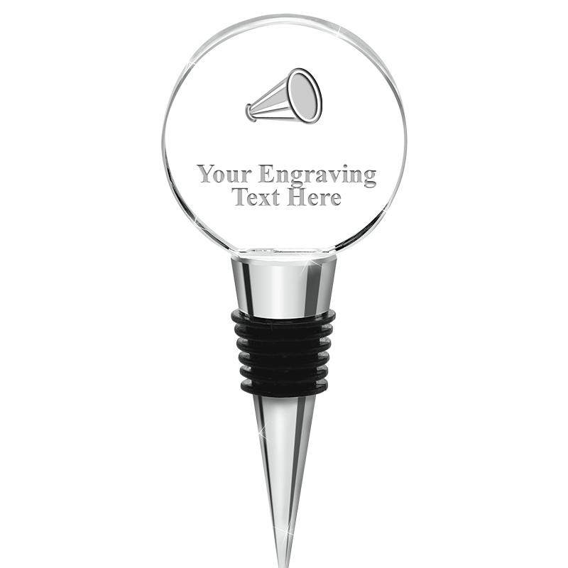 4.5"CIRCLE CRYSTAL WINE STOPPR