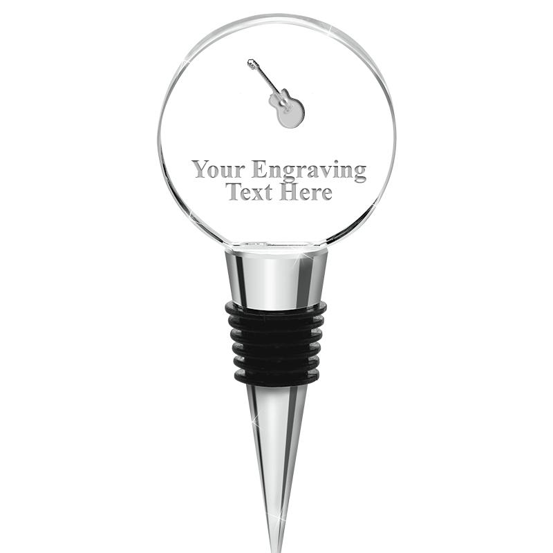 4.5"CIRCLE CRYSTAL WINE STOPPR