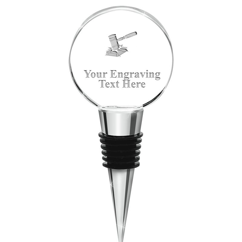 4.5"CIRCLE CRYSTAL WINE STOPPR