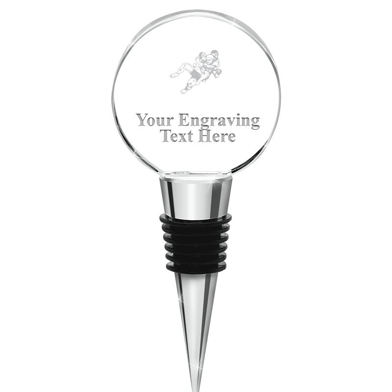 4.5"CIRCLE CRYSTAL WINE STOPPR