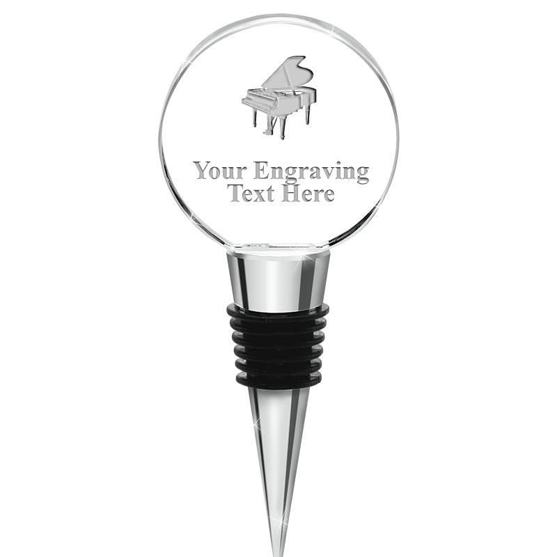 4.5"CIRCLE CRYSTAL WINE STOPPR