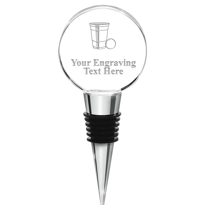 4.5"CIRCLE CRYSTAL WINE STOPPR