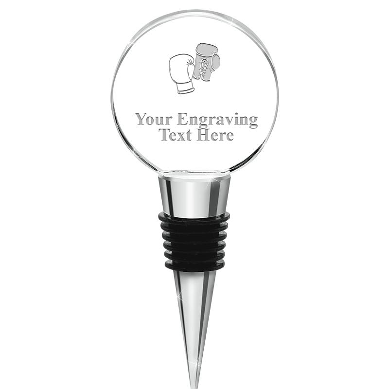 4.5"CIRCLE CRYSTAL WINE STOPPR