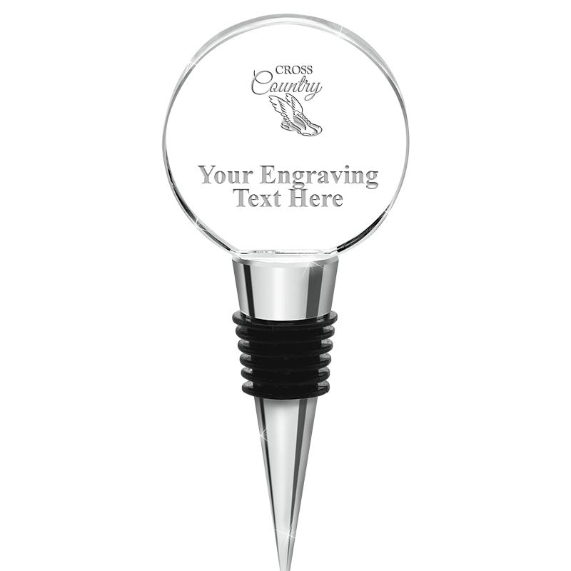 4.5"CIRCLE CRYSTAL WINE STOPPR