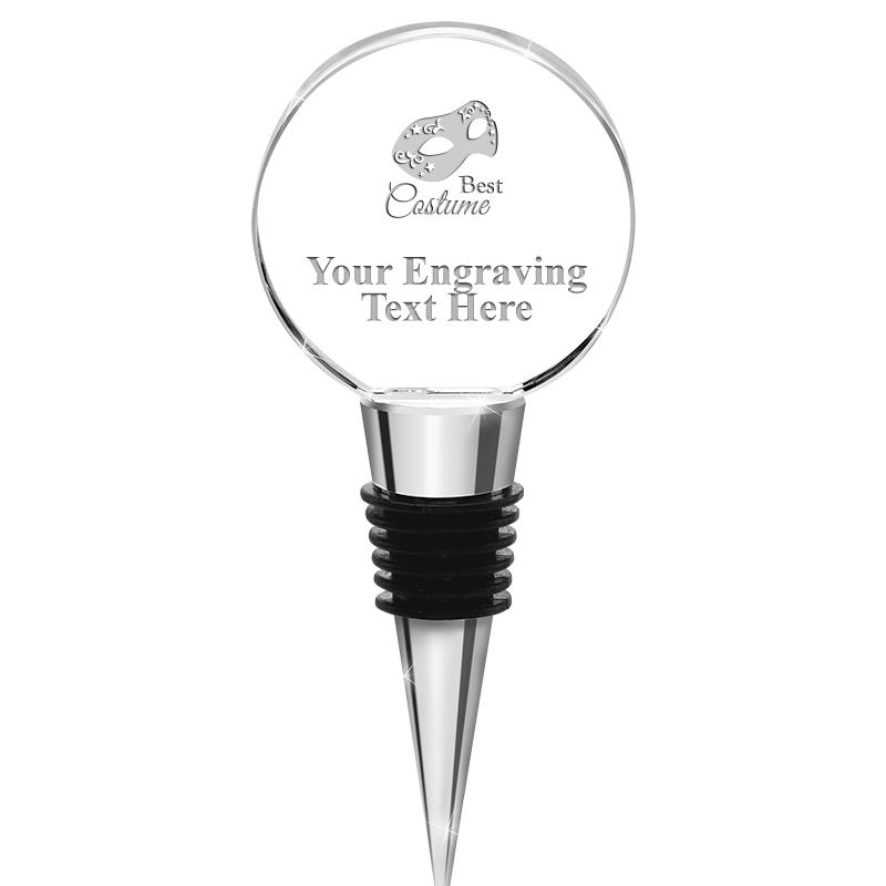 4.5"CIRCLE CRYSTAL WINE STOPPR