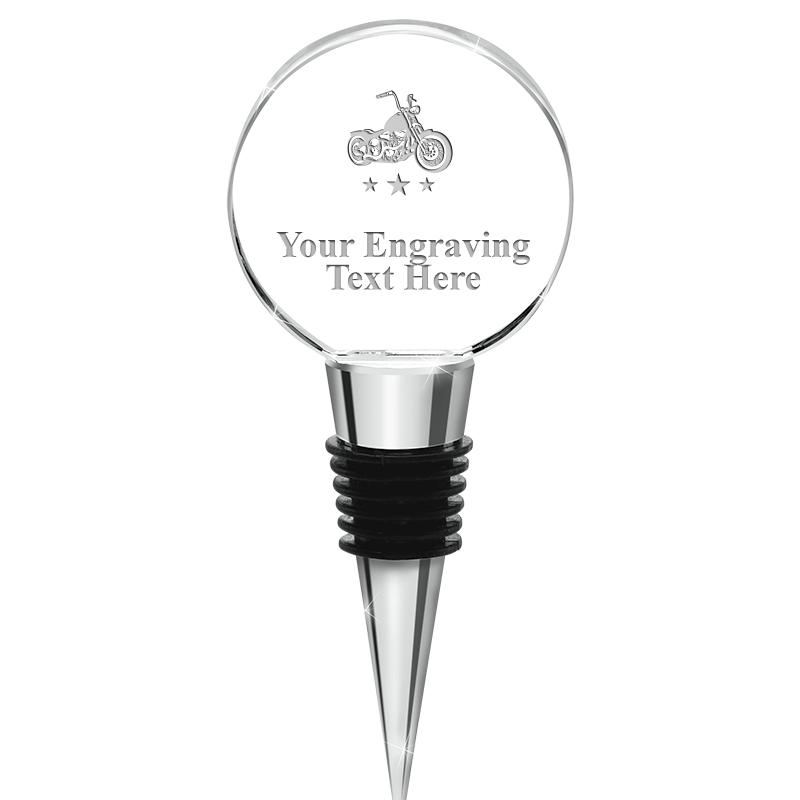 4.5"CIRCLE CRYSTAL WINE STOPPR