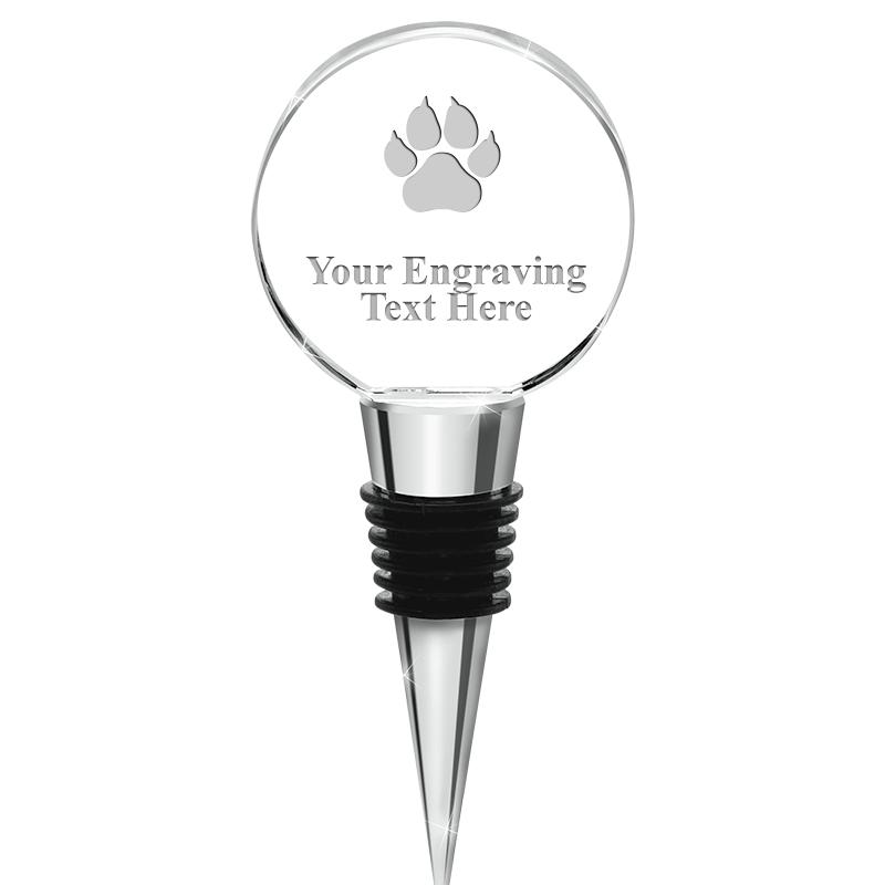 4.5"CIRCLE CRYSTAL WINE STOPPR