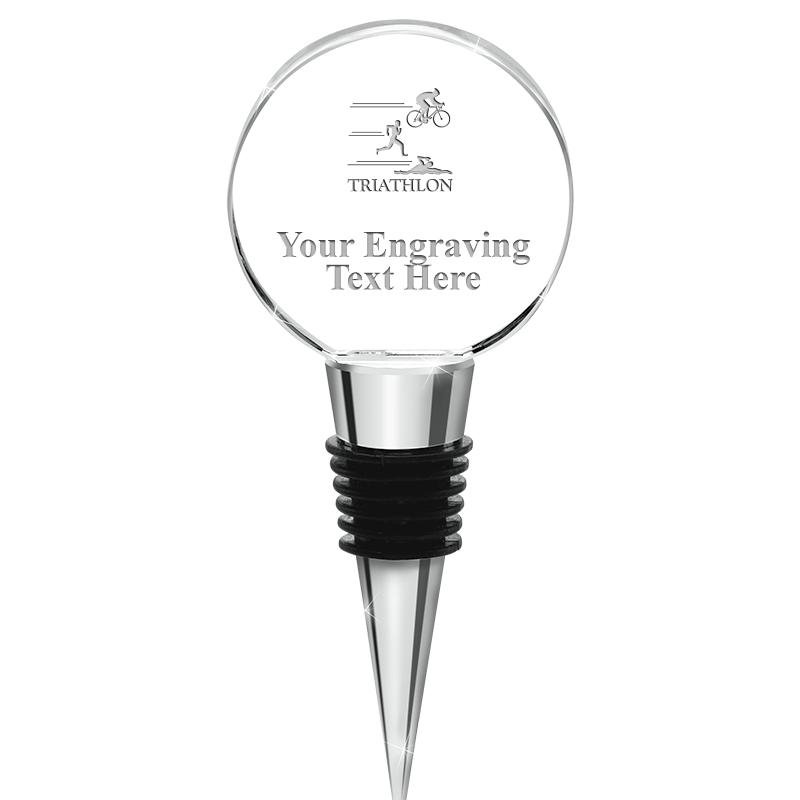 4.5"CIRCLE CRYSTAL WINE STOPPR