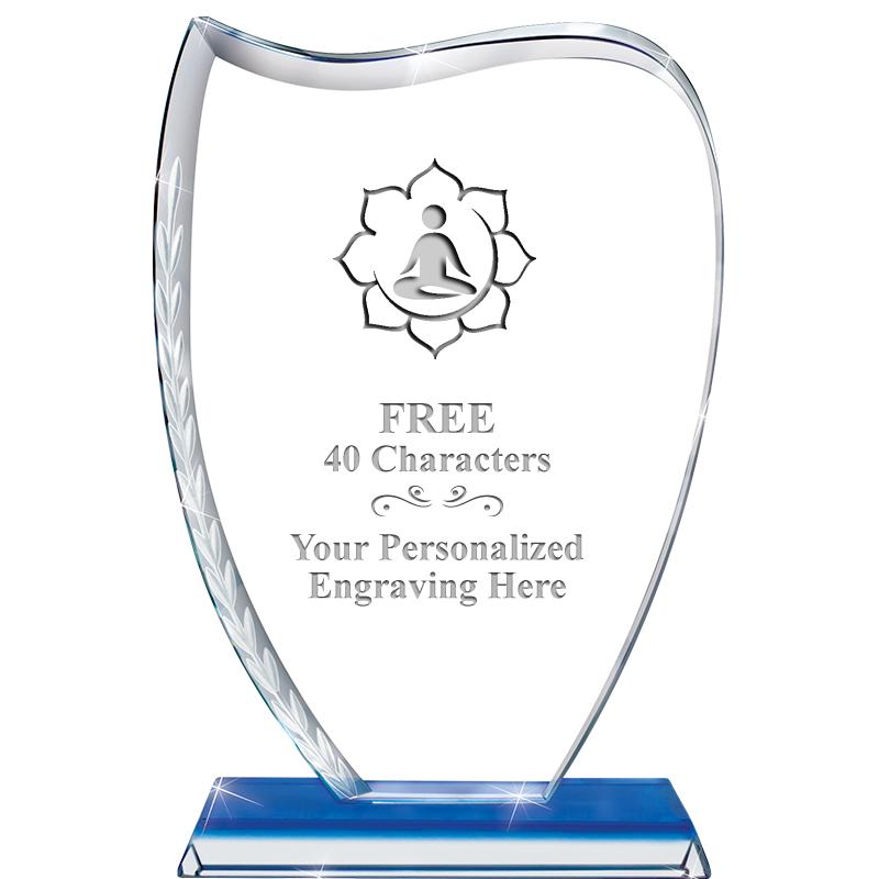 9" SAPPHIRE WREATH CRYSTAL