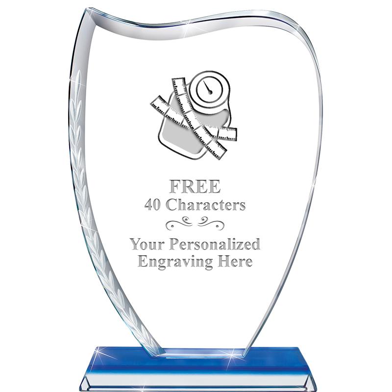 9" SAPPHIRE WREATH CRYSTAL